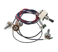Prewired Guitar Harness Electric Guitar Pickups Wiring Harness 2T2V 500K Pots Easy To Install