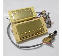 Prewired Guitar Harness Guitar Pickups Alnico 5 With 1V1T Wiring Harness 4C(Gold)