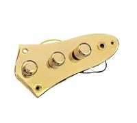 Prewired Guitar Harness Loaded Prewired 2T1V Control Plate Harness Assembly Knobs 1Set(Gold X 1)