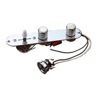 Prewired Guitar Harness Pre Wired 3 Way Control Board With Wiring Harness For Electric Guitar Replacement(Chrome)