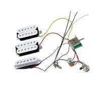 Prewired Guitar Harness Single Coil HSH Guitar Pickup Kits With 2 Tone 1 Volumes Prewired Wiring Harness