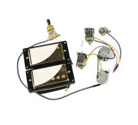 Prewired Guitar Harness Standard Electric Guitar Double Coil Pickup With Professional Wiring Harness(Black)