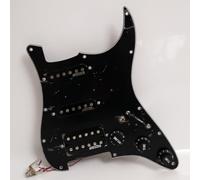 Prewired Guitar Pickguard Set For Fender Strat Style SSH Loaded Pickguard - with Alnico 5 Single Coil & Humbucker Pickups, 5-Way Switch, Full Electronics Upgrade Kit (#5)