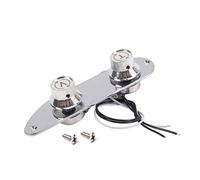 Prewired Guitar Switches Control Plate 2 Way Wire Loaded Control Plate With Switches Knob For Electric Playing Part Prewired Wiring Harness