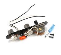 Prewired Guitar Switches Control Plate 3 Way Wire Loaded Control Plate With Switches Knob For Electric Guitar Playing Part