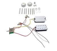 Prewired HH Guitar Pickups Replacement Part Set With 5 Way Converter Switches For Professional Sound On Electric Guitar Pickup Wiring Harness Set
