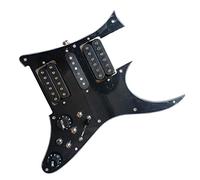 Prewired Loaded HSH Pickguard With Black Alnico V Pickup Set 7 Way Converter For Electric Guitar DIY Parts Guitar Replacement Parts (Color : 02)