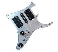 Prewired Loaded HSH Pickguard With Black Alnico V Pickup Set 7 Way For Electric Guitar DIY Parts Guitar Pickup Pickguard (Color : 03)