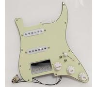 Prewired Loaded SSH Pickguard Assembly for Fender Style ST Electric Guitar, Alnico 5 Single Coil & Humbucker Pickup Set, Copper Shaft Potentiometers, Coil Split Function