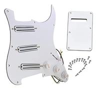 prewired pickguard hot rail white