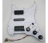 Prewired Pickguard Loaded with Humbucker Pickup Set with Coil Split and Kill Switch for Electric Guitars Fender Strat Replacement Parts