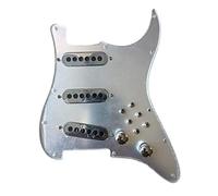Prewired Vintage Tri-Sonic Alnico Pickups Single Cut Converter 1 Set Guitar Wiring Harness Pickguard Pickups (Color : 1 set mirror silver)
