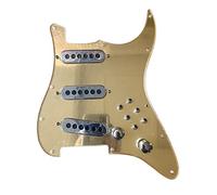 Prewired Vintage Tri-Sonic Alnico Pickups Single Cut Converter 1 Set Guitar Wiring Harness Pickguard Pickups (Color : 1 set mirror gold)