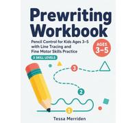 Prewriting Workbook: Pencil Control for Kids Ages 3-5 with Line Tracing and Fine Motor Skills Practice