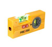 PREXISO 2-in-1 Laser Level with LED Light, Magnetic Torpedo Spirit Level | Magnetic Base, Laser + Bubble Level, 10 m Laser Leveler Tool for Picture Hanging