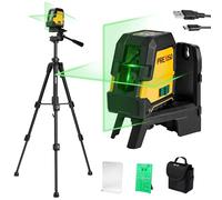 PREXISO 30 m Laser Level with Tripod, Green Beam Cross Line Laser Tool