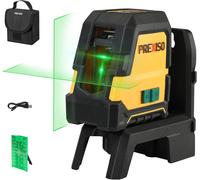 PREXISO 30m Laser Level, Rechargeable Self Leveling Cross Line Green, Horizonta