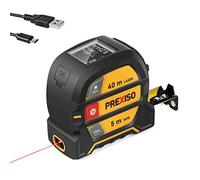 PREXISO 40 m Laser Rangefinder, 2-in-1 Rechargeable Laser Tape Measure