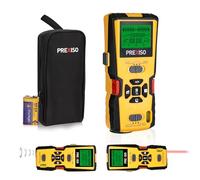 PREXISO 5-in-1 Stud Finder with Laser Level & Wall Scanner | Automatic Calibration, Metal Detection, Live Wire Finder, Laser Level, Ultrasonic Measure, Multi Function Tool