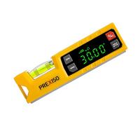 PREXISO Digital Angle Finder Level with Protractor, 0-90° & 0-180° Inclinometer, Digital Spirit Level with Magnetic V-Groove, Torpedo Slope Level Tool for Woodworking, Construction, Masonry