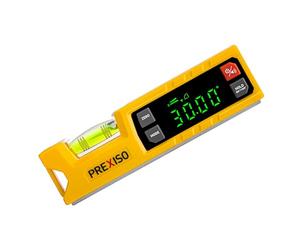 PREXISO Digital Angle Finder Level with Protractor, 0-90° & 0-180° Inclinometer, Digital Spirit Level with Magnetic V-Groove, Torpedo Slope Level Tool for Woodworking, Construction, Masonry
