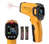 PREXISO Infrared Thermometer Industrial, Non-Contact Laser IR Thermometer Gun with Adjustable Emissivity, -58℉~1022℉(-50℃~550℃), for Cooking/Pizza Oven/BBQ/Freezer (Not for Human)