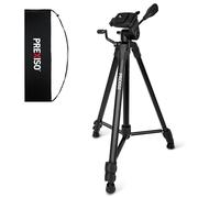PREXISO Professional Laser Level Tripod - 61 Inch Sturdy Aluminum Tripod for Laser Levels, Lightweight Extendable Tripods Stand with Bag, Anti-Slip Feet, Quick Release Plate with 1/4" Thread