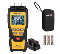 PREXISO Wood Moisture Meter, 7-in-1Digital Moisture Tester, Pin-Type Moisture Detector, Water Leak Detector, Damp Tester for Firewood, Woodworkig, Walls, Drywall, and Other Building Materials