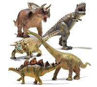 Prextex 5-pc Dinosaur Toy Set - Jumbo Dinosaur Figures for Toddlers, Big Plastic Dinosaurs Jurassic World Toys, Realistic Dinosaur Figures, Perfect Dinosaur Collection for Hours of Prehistoric Fun