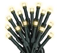 Prextex LED 11.5 M Green Christmas Tree Lights - Clear White Holiday Lights with Green Wire - Indoor/Outdoor String Twinkle Bulbs - (100 White Color, 11.5M / 38Ft)