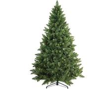 Prextex Pop Up Christmas Tree - 1.8 Meters Artificial Canadian Fir with 1200 Tips - Metal Stand, Easy Assembly, Realistic Green Christmas Tree - Suitable for Home and Office Christmas Decorations