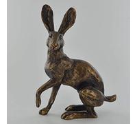 Prezents.com Buttercup Hare Bronze Effect Statue by Harriet Glen Home Decor Animal Gift Ideas H19cm