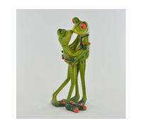Prezents.com Comical Frogs - Couple Kissing Small Resin Figurine Great For Home Gift