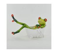 Prezents.com Comical Frogs - In The Bath Small Resin Figurine Great For Home Gift
