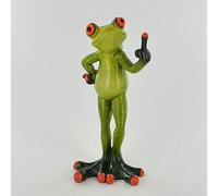 Prezents.com Comical Frogs - Middle Finger Small Resin Figurine Home Decor Funny Gift Idea