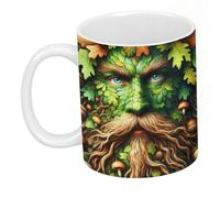 Prezents.com Greenman Oak King Spiritual Artwork On Ceramic Classic Mug