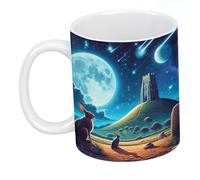 Prezents.com Hares At The Tor Spiritual Artwork On Ceramic Classic Mug