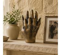 Prezents.com Lovers Hands Entwined Sculpture Bronze Effect Resin H15cm