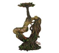 Prezents.com Tree Ent Lady Birch Single Tealight Candle Holder Fantasy Garden Home Decor Gift Idea Magic Mystical H24cm