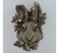 Prezents Rabbit Woodland Wall Plaque Home Decor Garden Hanging Countryside Nature Wildlife Gift Idea H26.2cm