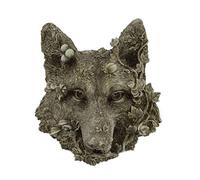 Prezents Wolf Woodland Range Wall Plaque Nature Wildlife Home Decor Countryside Garden Hanging Gift Idea H26.2cm