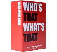 Prezey Who's That What's That | 250 Card Games for Adults | Party Games for Adults, Drinking Games, Hen Do Games or Couples Games