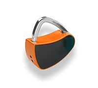prezlock Fingerprint Padlock, Biometric, Compact, Vivid Tangerine