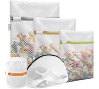 Prezon Mesh Laundry Bags, Washing Machine Wash Bags, Reusable and Durable Mesh Wash Bags for Delicates Blouse, Hosiery, Underwear, Bra, Lingerie Baby Clothes - 5 Different Size