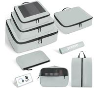 Prezon Packing Cubes for Suitcase 8 Set, Lightweight Luggage Packing Organizers Packing Cubes for Travel Accessories - Mint