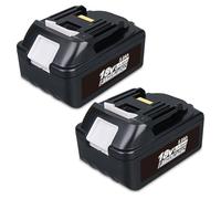 Prezoye Pack of 2 18 V 5000 mAh BL1850B Lithium Ion Replacement Battery for Makita Battery 18 V BL1860B BL1850 BL1845 BL1840B BL1840 BL1830 194204-5 LXT-400 with LED Display