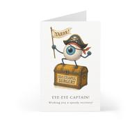 Prezzeluna Funny Get Well Card for Eye Surgery, Feel Better Soon Card for Cataract Surgery And Laser Correction, Post-OP Eye Operation Encouragement
