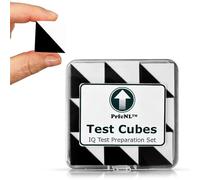 Prfc.NL PrfcNL Test Cubes (Black & White) - 9 Kohs Cubes, Exercise for Block Design Test, WAIS IV and WISC V Tests