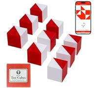 PrfcNL IQ Test Cubes (Natural Edition) - 9 Kohs Cubes, Practice for Block Design Test, WAIS IV and WISC V Tests