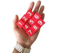 PrfcNL Memory Blocks - 9 cubes for Corsi Block-Tapping Test CBT, Spatial memory training, measure visuospatial short-term and working memory
